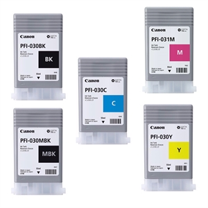 Full set of ink cartridges for Canon TM 240 and 340 - 55 ml